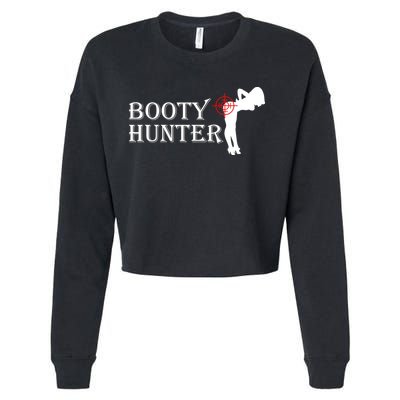 Booty Hunter Funny Cropped Pullover Crew