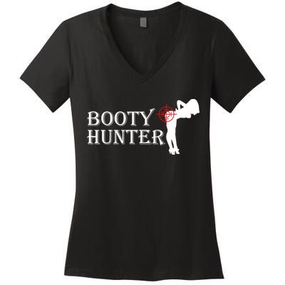 Booty Hunter Funny Women's V-Neck T-Shirt