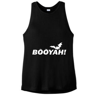 BOOYAH! Bat Halloween Ladies PosiCharge Tri-Blend Wicking Tank
