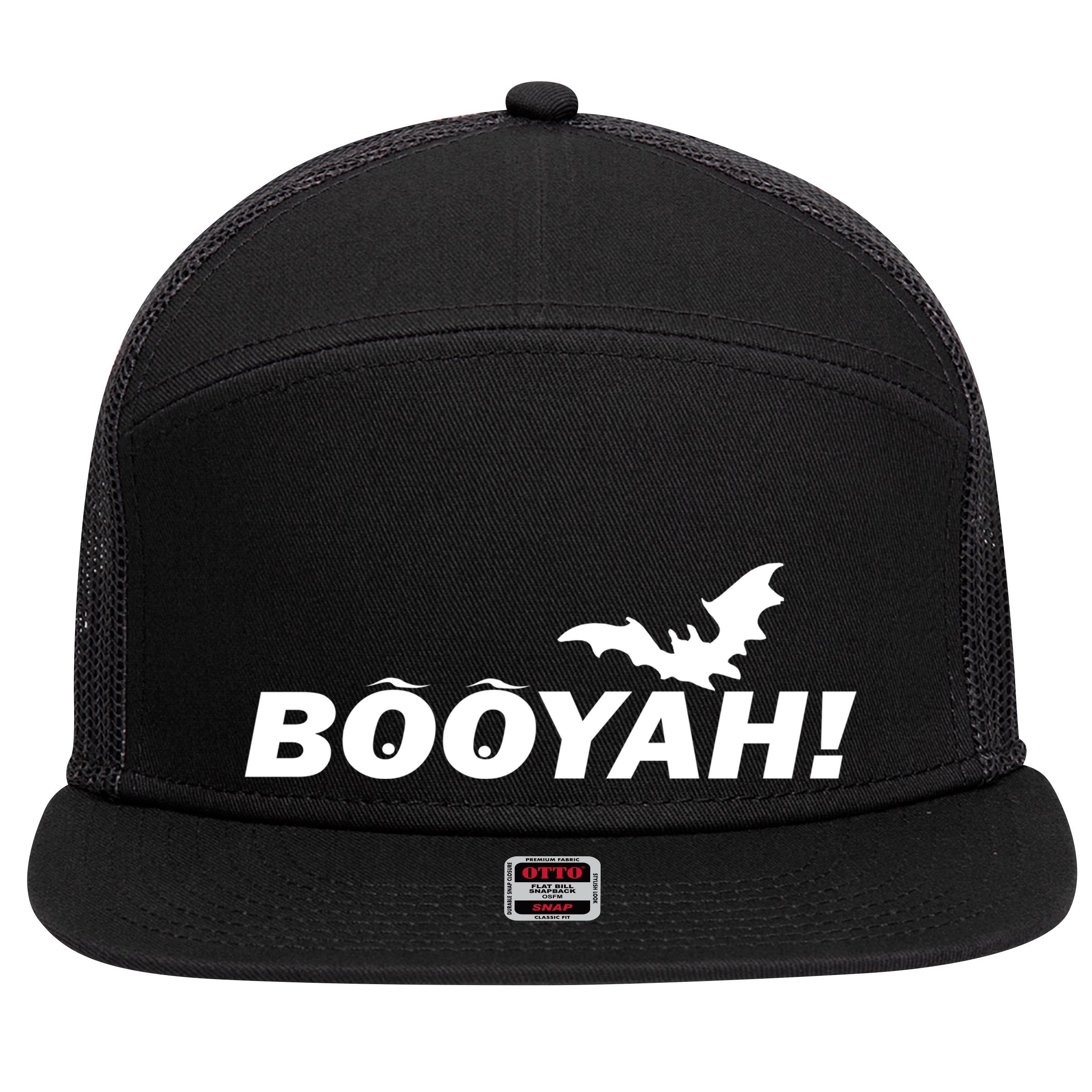 BOOYAH! Bat Halloween 7 Panel Mesh Trucker Snapback Hat
