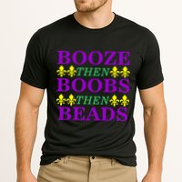Booze then Boobs then Beads Mardi Gras New Orleans Cooling Performance Crew T-Shirt