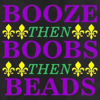 Booze then Boobs then Beads Mardi Gras New Orleans 11oz C Handle Ceramic Mug
