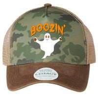 Boozin' Ghost With Beer Legacy Tie Dye Trucker Hat