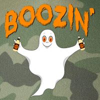 Boozin' Ghost With Beer Legacy Tie Dye Trucker Hat