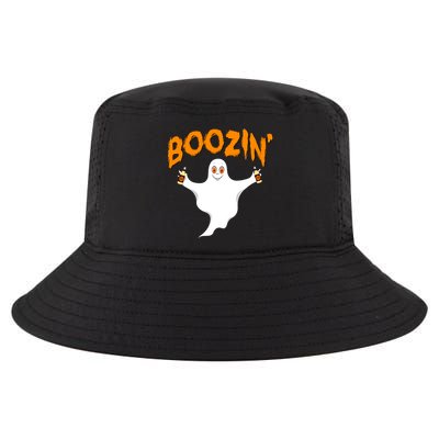 Boozin' Ghost With Beer Cool Comfort Performance Bucket Hat
