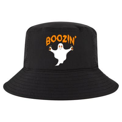 Boozin' Ghost With Beer Cool Comfort Performance Bucket Hat