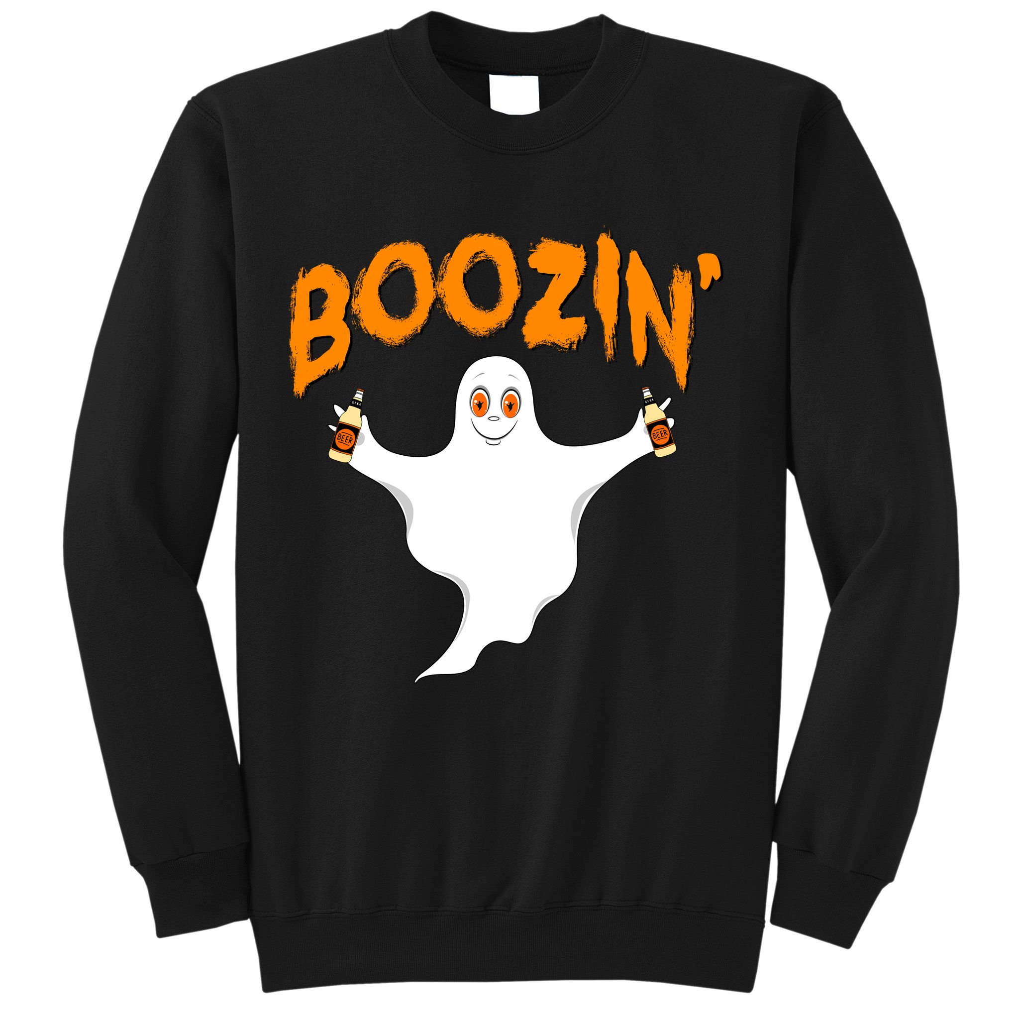 Boozin' Ghost With Beer Sweatshirt