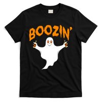 Boozin' Ghost With Beer T-Shirt