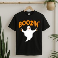 Boozin' Ghost With Beer T-Shirt