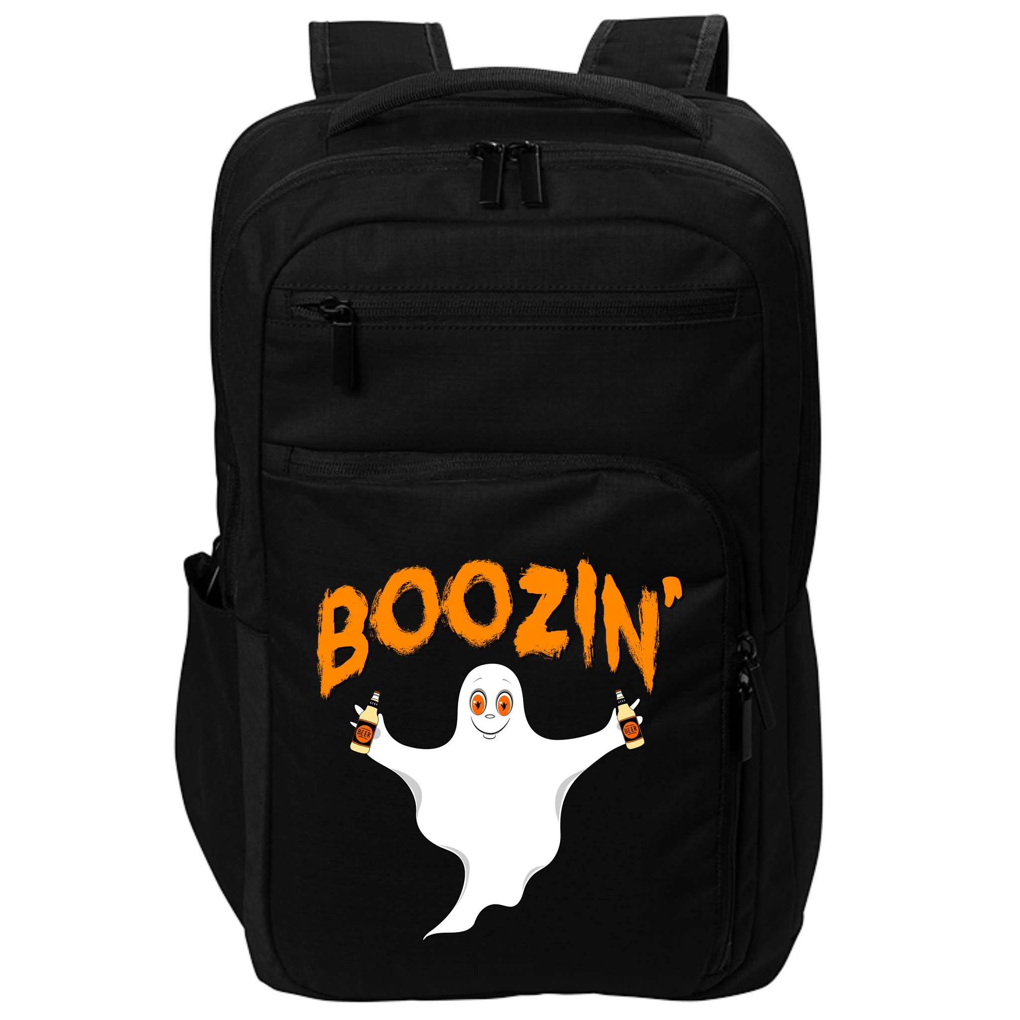Boozin' Ghost With Beer Impact Tech Backpack