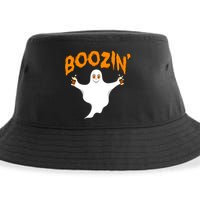 Boozin' Ghost With Beer Sustainable Bucket Hat