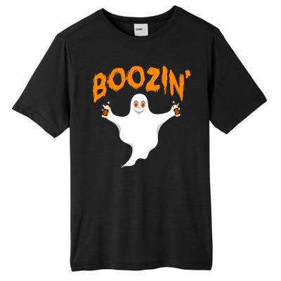 Boozin' Ghost With Beer Tall Fusion ChromaSoft Performance T-Shirt