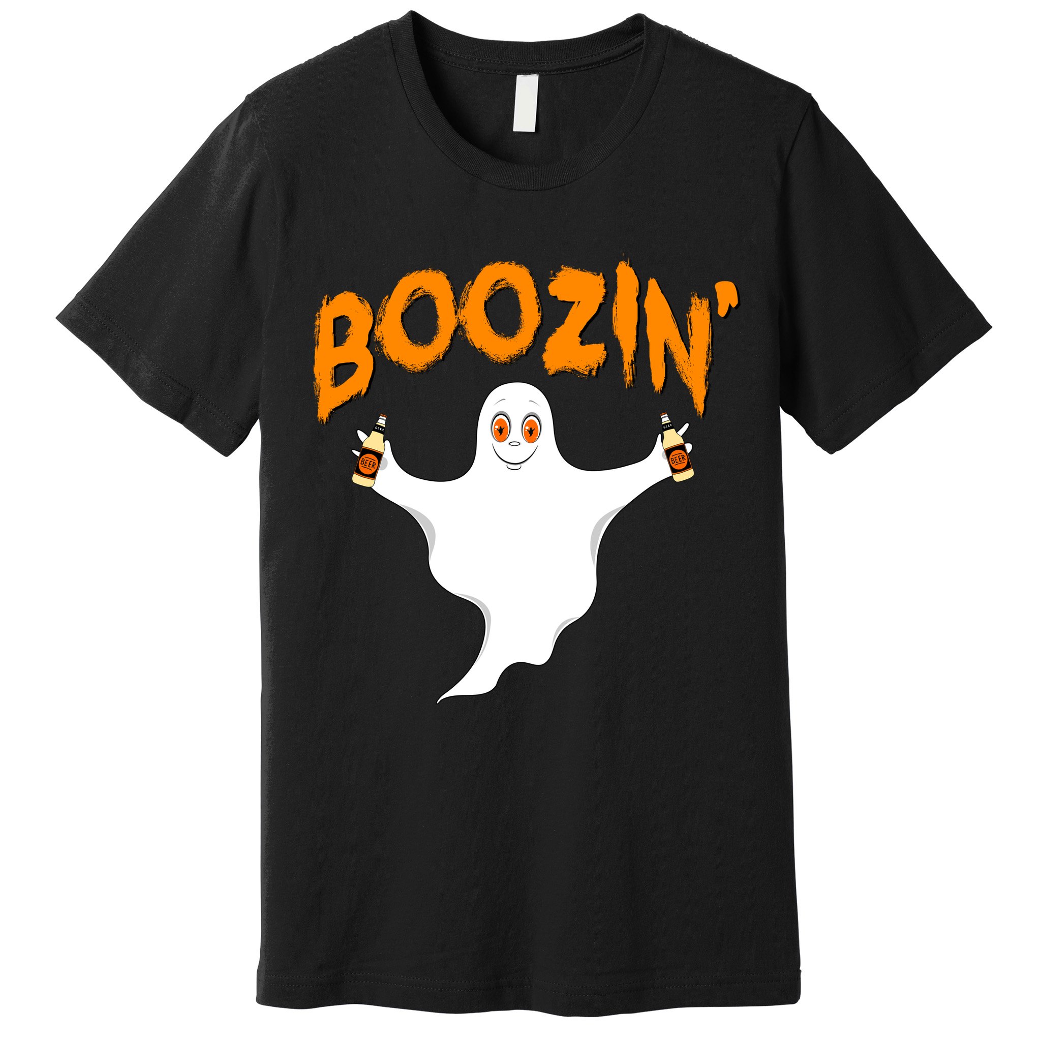 Boozin' Ghost With Beer Premium T-Shirt