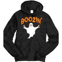 Boozin' Ghost With Beer Tie Dye Hoodie