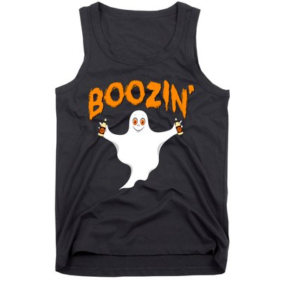 Boozin' Ghost With Beer Tank Top