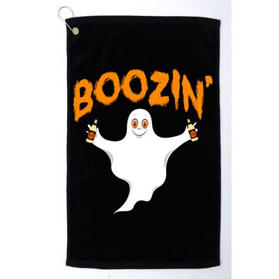 Boozin' Ghost With Beer Golf Towel