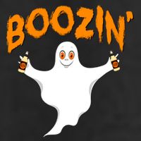 Boozin' Ghost With Beer Golf Towel