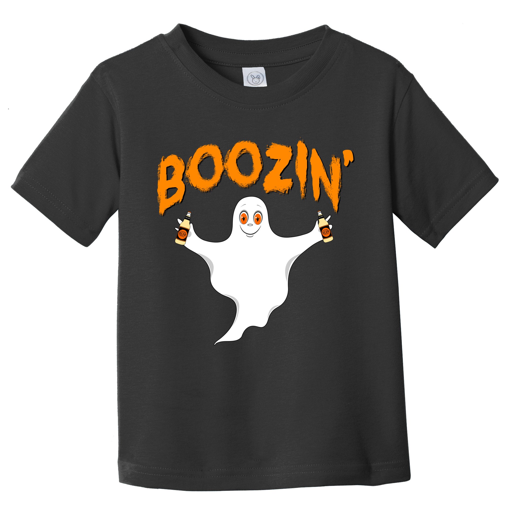 Boozin' Ghost With Beer Toddler T-Shirt