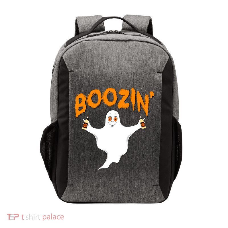 Boozin' Ghost With Beer Vector Backpack