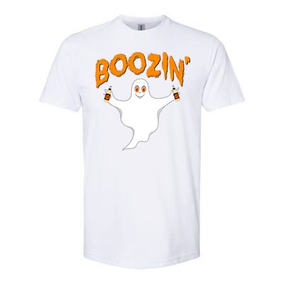 Boozin' Ghost With Beer Softstyle® CVC T-Shirt