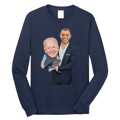 Biden Obama Puppet Joe Funny Political Long Sleeve Shirt