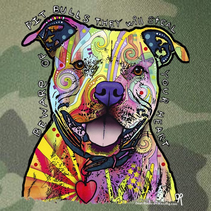 Beware Of Pit Bulls Dean Russo Pitbull Original Dog Lover Legacy Tie Dye Trucker Hat