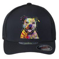 Beware Of Pit Bulls Dean Russo Pitbull Original Dog Lover Flexfit Unipanel Trucker Cap