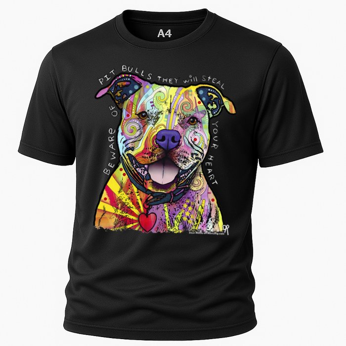 Beware Of Pit Bulls Dean Russo Pitbull Original Dog Lover Performance Shirt