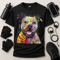 Beware Of Pit Bulls Dean Russo Pitbull Original Dog Lover Performance Shirt