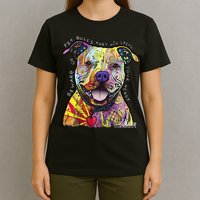 Beware Of Pit Bulls Dean Russo Pitbull Original Dog Lover T-Shirt