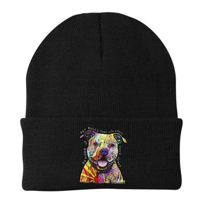 Beware Of Pit Bulls Dean Russo Pitbull Original Dog Lover Beanie