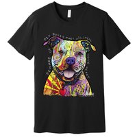 Beware Of Pit Bulls Dean Russo Pitbull Original Dog Lover Premium T-Shirt