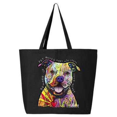 Beware Of Pit Bulls Dean Russo Pitbull Original Dog Lover 25L Jumbo Tote