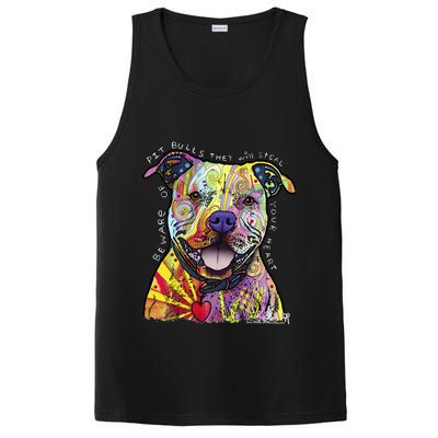 Beware Of Pit Bulls Dean Russo Pitbull Original Dog Lover PosiCharge Competitor Tank