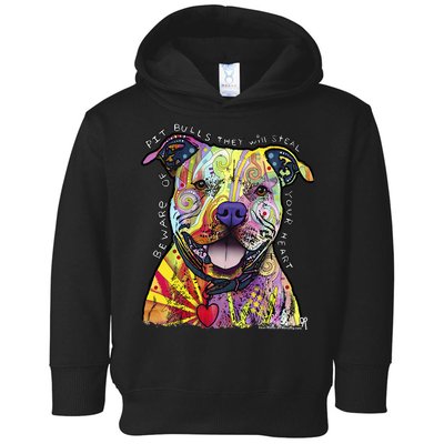 Beware Of Pit Bulls Dean Russo Pitbull Original Dog Lover Toddler Hoodie