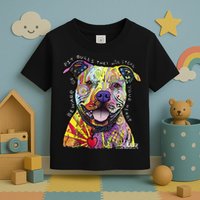 Beware Of Pit Bulls Dean Russo Pitbull Original Dog Lover Toddler T-Shirt