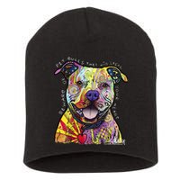 Beware Of Pit Bulls Dean Russo Pitbull Original Dog Lover Short Acrylic Beanie