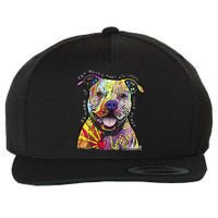 Beware Of Pit Bulls Dean Russo Pitbull Original Dog Lover Wool Snapback Cap