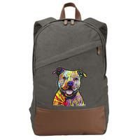 Beware Of Pit Bulls Dean Russo Pitbull Original Dog Lover Cotton Canvas Backpack