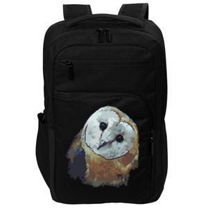 Barn Owl Painting Owl Art Impact Tech Backpack