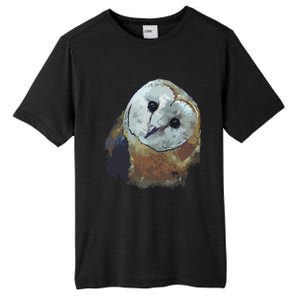 Barn Owl Painting Owl Art Tall Fusion ChromaSoft Performance T-Shirt