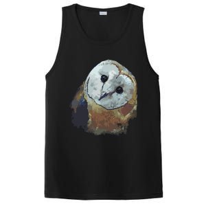 Barn Owl Painting Owl Art PosiCharge Competitor Tank