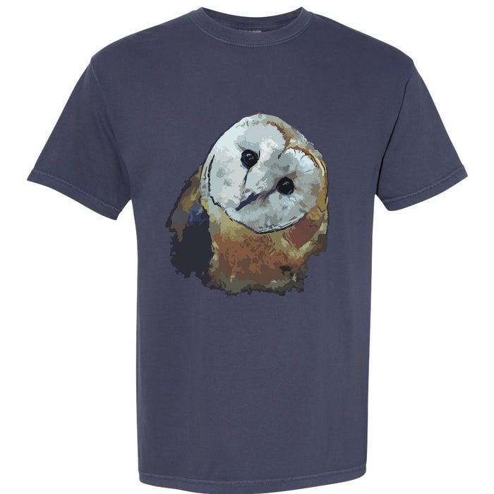 Barn Owl Painting Owl Art Garment-Dyed Heavyweight T-Shirt