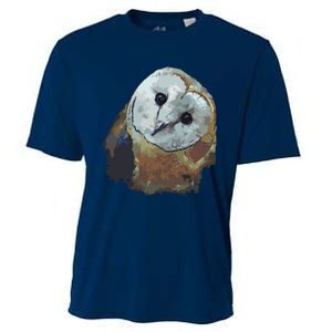 Barn Owl Painting Owl Art Cooling Performance Crew T-Shirt