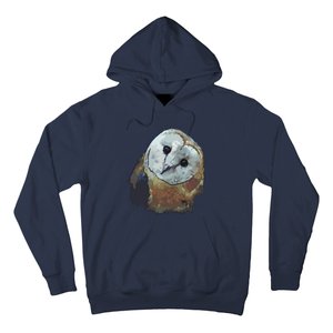 Barn Owl Painting Owl Art Hoodie