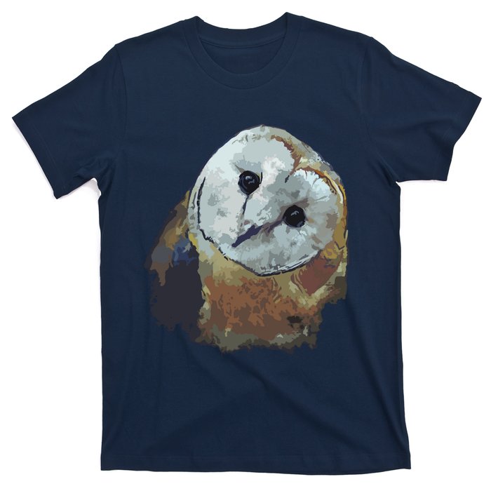 Barn Owl Painting Owl Art T-Shirt