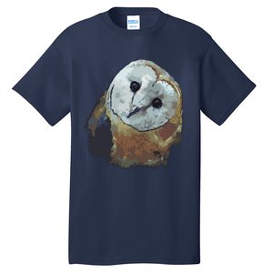 Barn Owl Painting Owl Art Tall T-Shirt