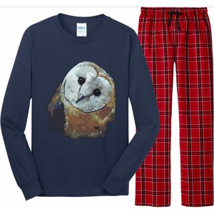 Barn Owl Painting Owl Art Long Sleeve Pajama Set