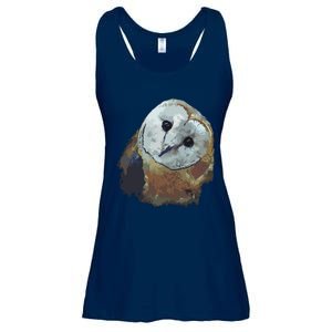 Barn Owl Painting Owl Art Ladies Essential Flowy Tank