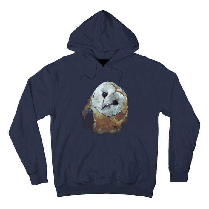 Barn Owl Painting Owl Art Tall Hoodie